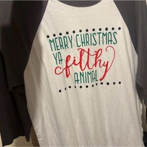 Others Follow Gray and White Long Sleeve Tee